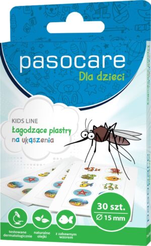 PASOCARE Zestaw Plastrów ŁAGODZĄCE UKĄSZENIA KIDS LINE 30szt.