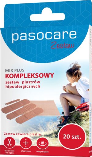 PASOCARE zestaw plastrów MIX PLUS 20szt.