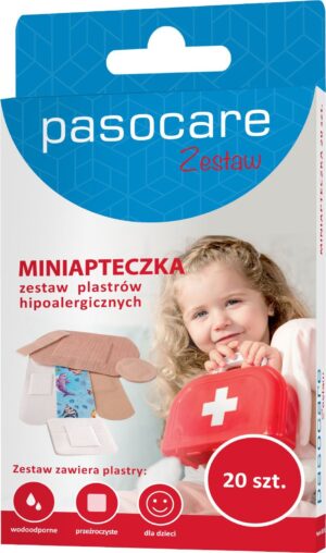PASOCARE zestaw plastrów MINI APTECZKA 20szt.