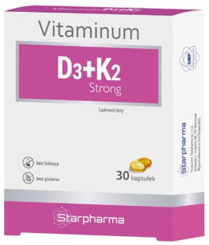 Starpharma VITAMINUM D3 + K2 Strong 30 kaps.