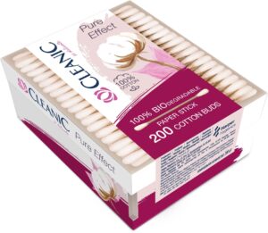 Patyczki higieniczne Cleanic Pure Effect 200szt. pudełko prostokątne