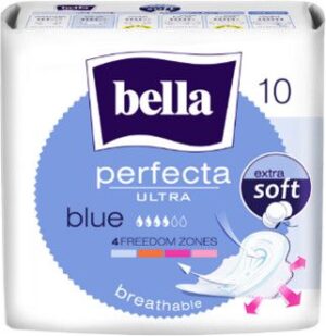 BELLA Podpaski Supercienkie PERFECTA Blue 10szt.