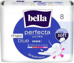 BELLA Podpaski Supercienkie PERFECTA Maxi Blue 8szt.