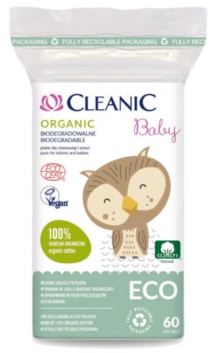 Płatki dla niemowląt i dzieci Cleanic baby ECO 60szt.