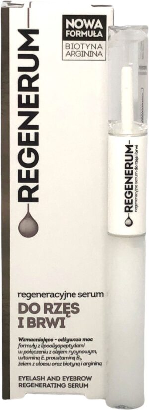 AFLOFARM REGENERUM 4 + 7ml Regenerujące serum do rzęs i brwi