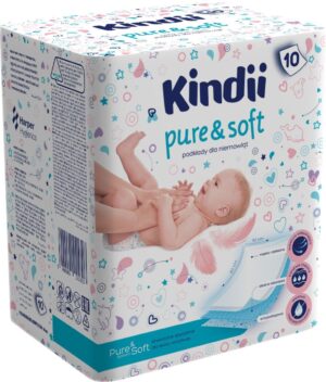 Podkłady jednorazowe Kindii Pure & Soft 10szt. (60x60cm)