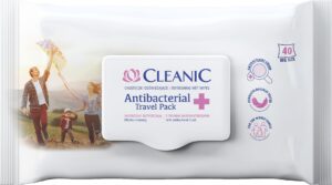 Chusteczki odświeżające Cleanic Antibacterial Travel Pack 40szt.