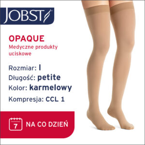 JOBST Pończochy Opaque Petite, otwarte palce, CCL1, Kolor karmelowy, rozm. I