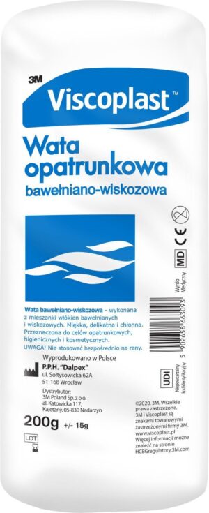 3M VISCOPLAST Wata Opatrunkowa 200g