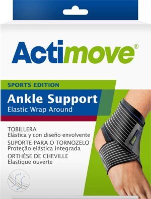 ACTIMOVE SE Stabilizator stawu skokowego z elastycznym pasem do owijania rozm. L czarny