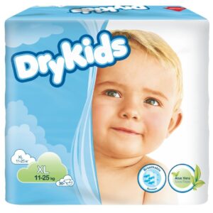 Dry Kids XL (11-25 kg), pieluchy dla dzieci, 30szt.