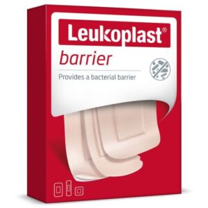 Leukoplast® barrier, plaster wodoszczelny, 8 szt. (22x72 mm), 8 szt. (38x36 mm), 4 szt. (38x38 mm)
