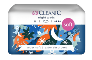 CLEANIC Podpaski Soft na noc 8szt