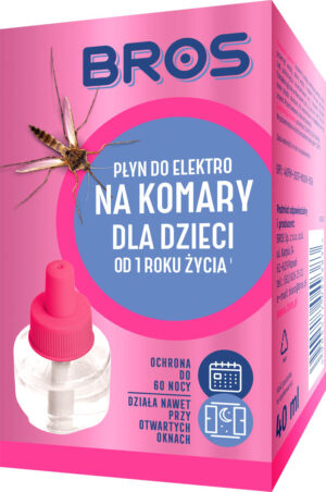 BROS - Płyn do Elektro na komary dla dzieci od 1 roku życia 60 nocy