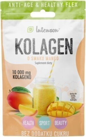 INTENSON Kolagen o smaku mango kwas hialuronowy wit.C 10,8g 1 saszetka