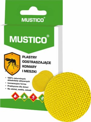 Mustico plastry odstraszające komary i meszki 12szt.