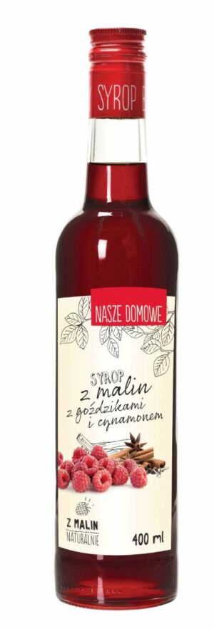 PREMIUM ROSA Syrop z Malin z Goździkami i Cynamonem 400ml