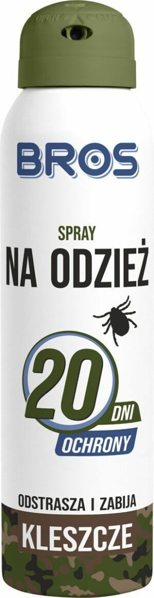 BROS spray na odzież - odstrasza i zabija kleszcze 90 ml