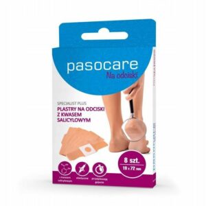 PASOCARE Plastry NA ODCISKI Z KWASEM SALICYLOWYM specjalist plus. 8szt
