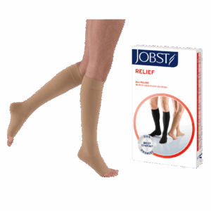 JOBST Relief AD Podkolanówki, otwarte palce, CCL2, Kolor beżowy rozm. M (7805100004)