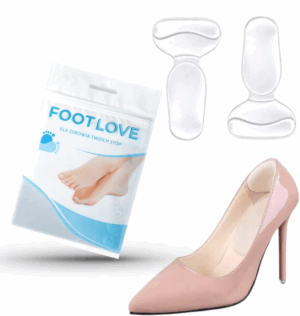 NEURON N44P Footlove Zapiętki i podpiętki żelowe 2w1 przezroczyste 1 para