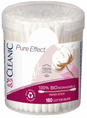 PATYCZKI CLEANIC PURE EFFECT 160 szt. pudełko