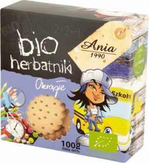 ANIA Herbatniki Okrągłe Bio 100g (d.18 szt.) (T-12)