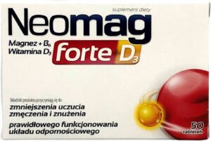 AFLOFARM NEOMAG FORTE D3 50 tabl. Zmniejsza uczucie znużenia i zmęczenia