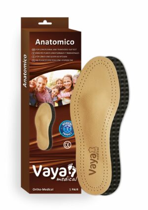 VAYA ANATOMICO Pełne wkładki ortopedyczne na płaskostopie poprzeczne i podłużne 43