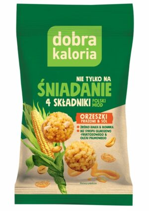 KUBARA Kulki Śniadanie orzeszki prażone i sól kukurydziane 32g