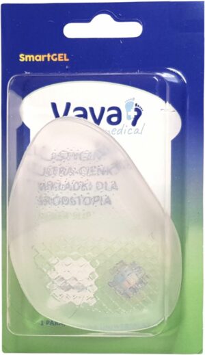 VAYA MEDICAL SmartGEL Elastyczne Ultra Cienkie wkładki dla śródstopia Never Slip