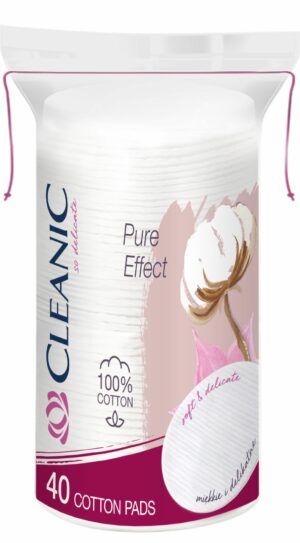 CLEANIC PŁATKI PURE EFFECT Owal 40szt w torebce foliowej ze sznurkiem