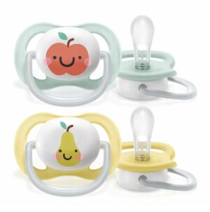 AVENT Smoczki do uspokajania ULTRA AIR Jabłko/Gruszka 0-6m Neutral 2szt.