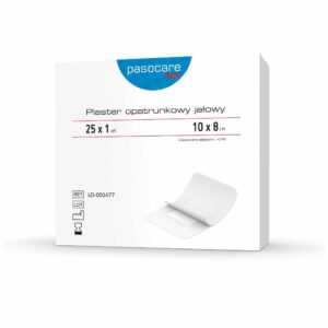 PASOCARE MED  Plaster OPATRUNKOWY JAŁOWY  10cm x 8cm  1szt