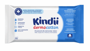 KINDII Chusteczki dla niemowląt i dzieci Dermo Cotton 40 szt