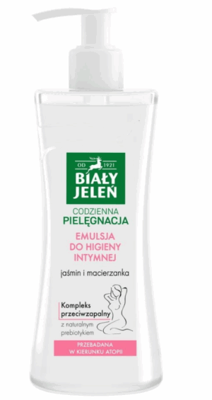 BIAŁY JELEŃ PREMIUM Emulsja do higieny intymnej jaśmin i macierzanka 265ml