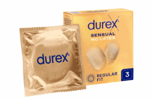 DUREX Prezerwatywa '3 SENSUAL NO LATEX