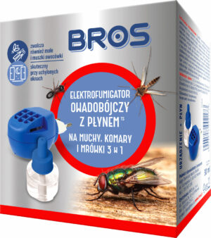 BROS - Elektro + Płyn na muchy, komary i mrówki 3w1