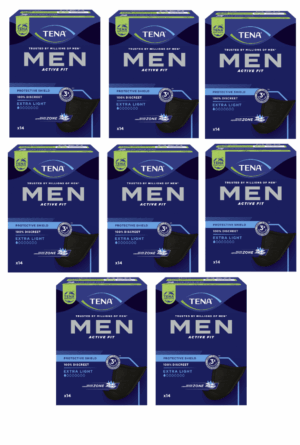 Zestaw 8x TENA FOR MEN 0 LEVEL Extra Light, specjalistyczne wkładki, 14 sztuk