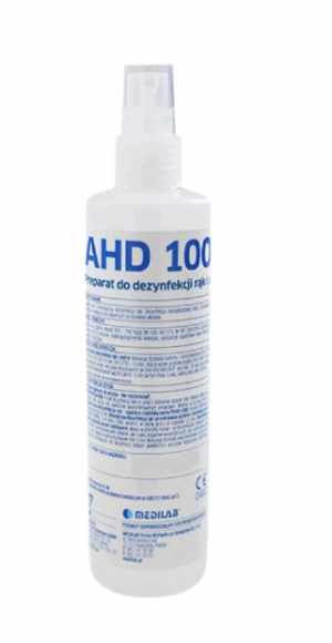 Medilab AHD 1000 Płyn do higienicznej i chirurgicznej dezynfekcji rąk i skóry z atomizerem 250 ml