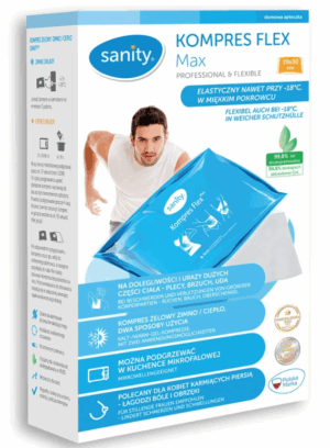 SANITY Kompres Flex SANITY Max (19 cm x 30 cm) z pokrowcem