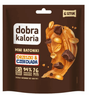 KUBARA Mini Batoniki z nerkowców orzeszki & czekolada 108g