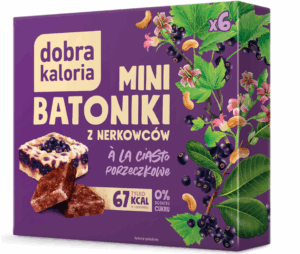KUBARA Mini Batoniki z nerkowców a'la ciasto porzeczkowe 108g