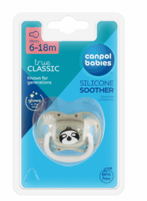 CANPOL Smoczek do uspokajania silikonowy  Exotic Animals leniwiec  6-18m
