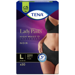 TENA Lady Pants Plus Noir L (95-130 cm), bielizna chłonna, 30 sztuk - NFZ