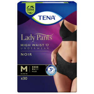 TENA Lady Pants Plus Noir M (75-105 cm), bielizna chłonna, 30sztuk - NFZ