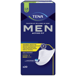 TENA Men Medium LEVEL 2, wkładki anatomiczne, 20 sztuk - NFZ