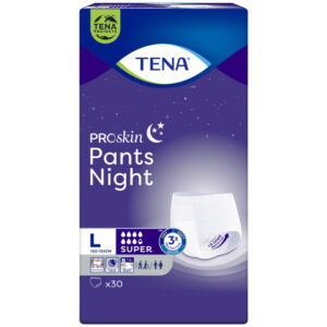 TENA Pants ProSkin Super Night L, majtki chłonne na noc, 30 sztuk - NFZ
