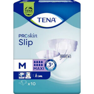 TENA Slip ProSkin Maxi M, pieluchomajtki, 10 sztuk - NFZ