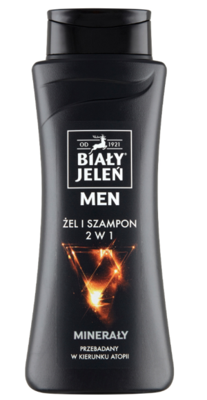 BIAŁY JELEŃ Żel Szampon dla mężczyzn 2w1 minerały 300ml